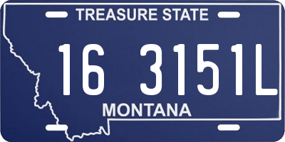 MT license plate 163151L