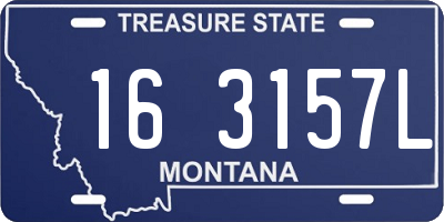 MT license plate 163157L