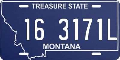 MT license plate 163171L