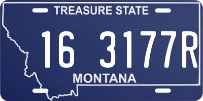 MT license plate 163177R