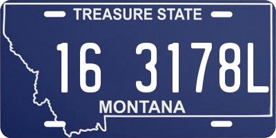 MT license plate 163178L