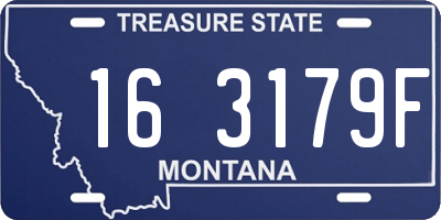 MT license plate 163179F