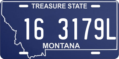MT license plate 163179L