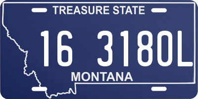 MT license plate 163180L