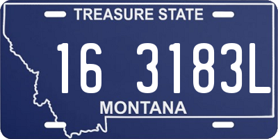 MT license plate 163183L