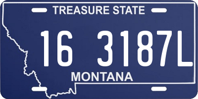 MT license plate 163187L