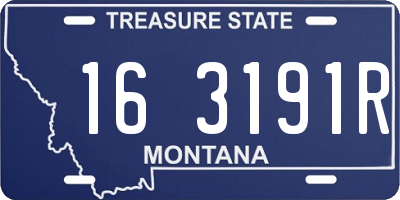 MT license plate 163191R