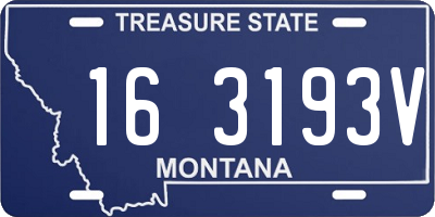 MT license plate 163193V