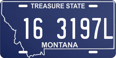 MT license plate 163197L