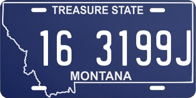 MT license plate 163199J