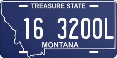 MT license plate 163200L