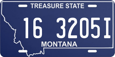 MT license plate 163205I