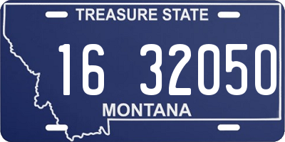 MT license plate 163205O