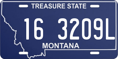 MT license plate 163209L