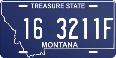MT license plate 163211F