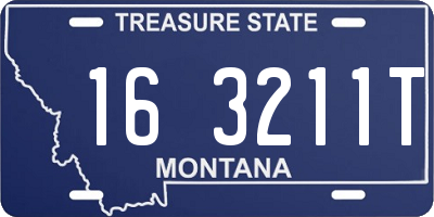 MT license plate 163211T