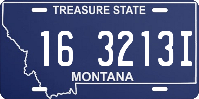 MT license plate 163213I