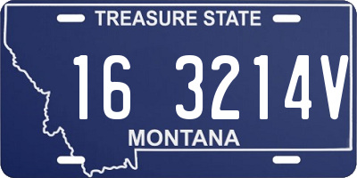 MT license plate 163214V