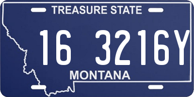 MT license plate 163216Y
