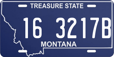 MT license plate 163217B