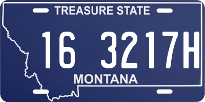 MT license plate 163217H