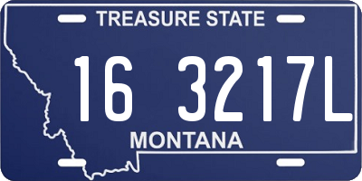 MT license plate 163217L