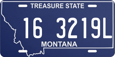 MT license plate 163219L