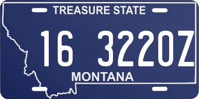 MT license plate 163220Z