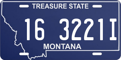 MT license plate 163221I