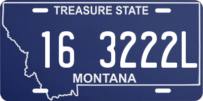 MT license plate 163222L