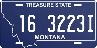 MT license plate 163223I