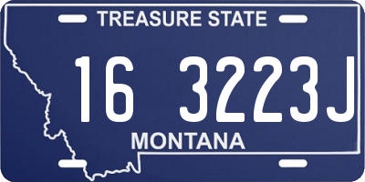 MT license plate 163223J