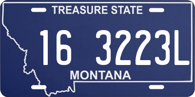 MT license plate 163223L