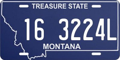 MT license plate 163224L
