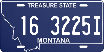MT license plate 163225I