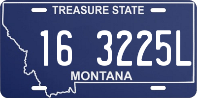 MT license plate 163225L