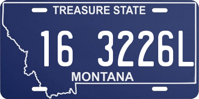 MT license plate 163226L