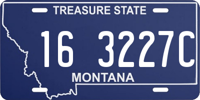 MT license plate 163227C