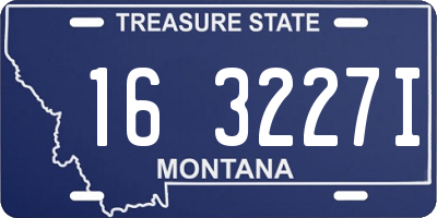 MT license plate 163227I