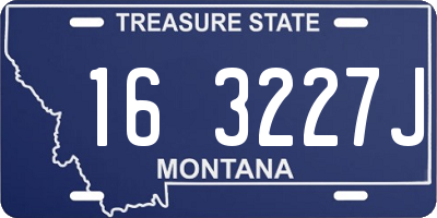 MT license plate 163227J