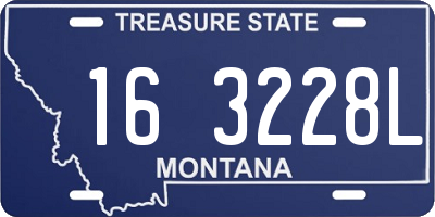 MT license plate 163228L