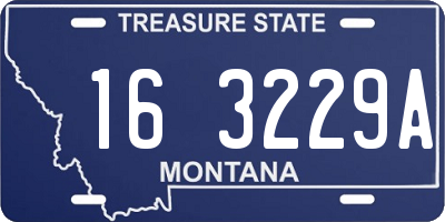 MT license plate 163229A