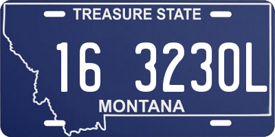MT license plate 163230L