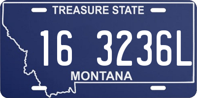MT license plate 163236L
