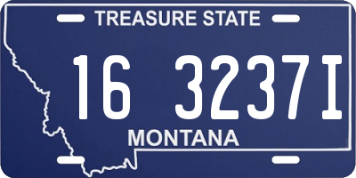 MT license plate 163237I