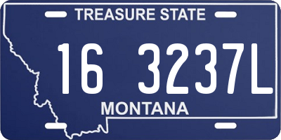 MT license plate 163237L