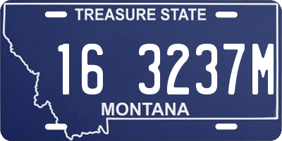 MT license plate 163237M