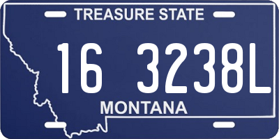 MT license plate 163238L