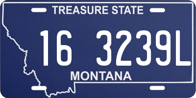 MT license plate 163239L