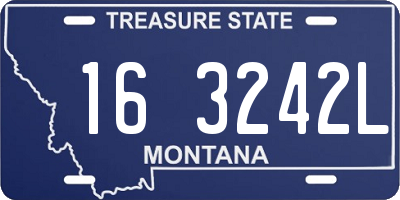 MT license plate 163242L